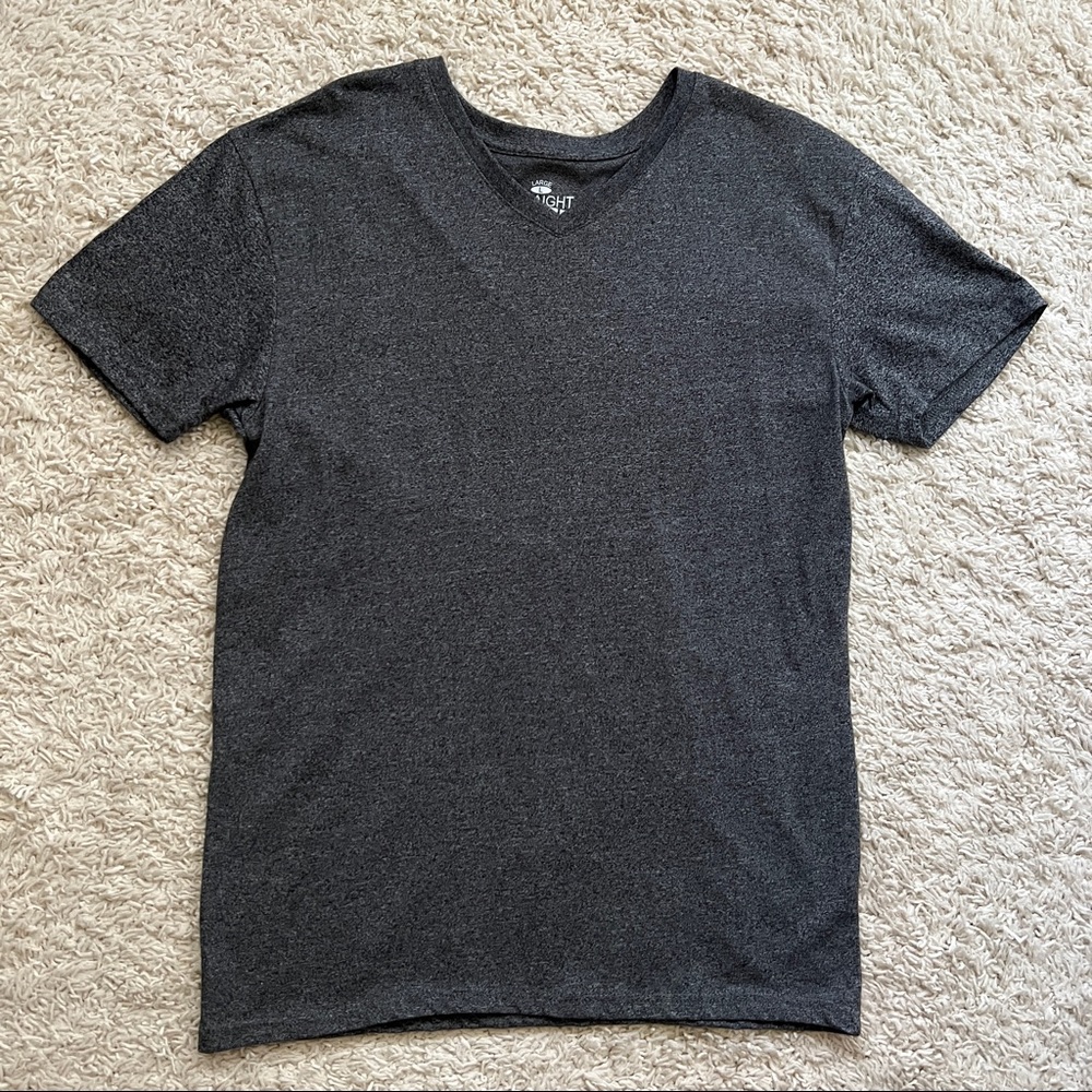 Straight Faded V Neck Tee